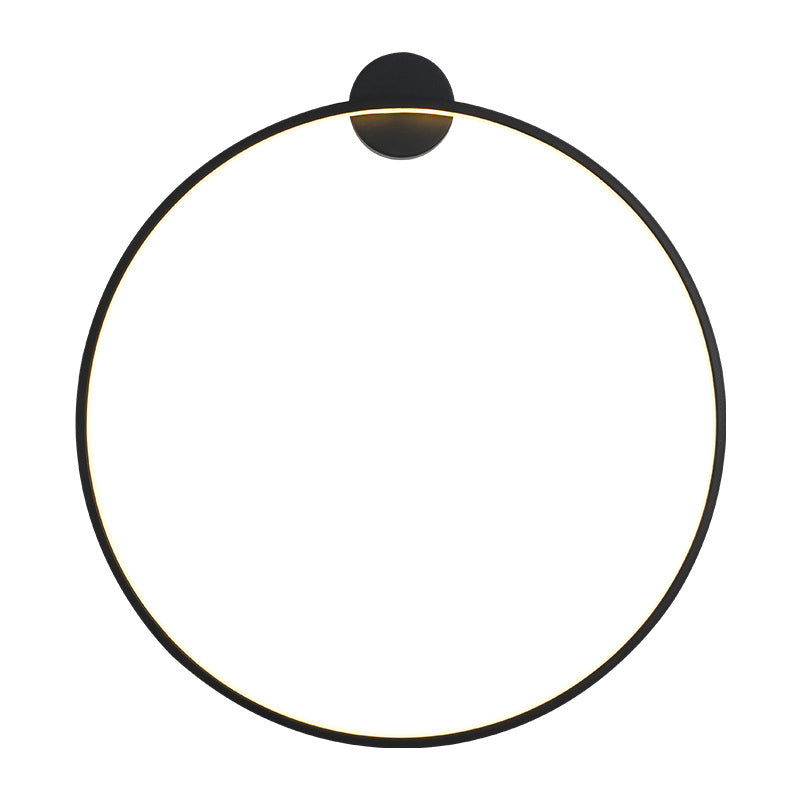 Iluminación de pared círculo en estilo moderno de silicona 1 lámpara de pared LED de luz