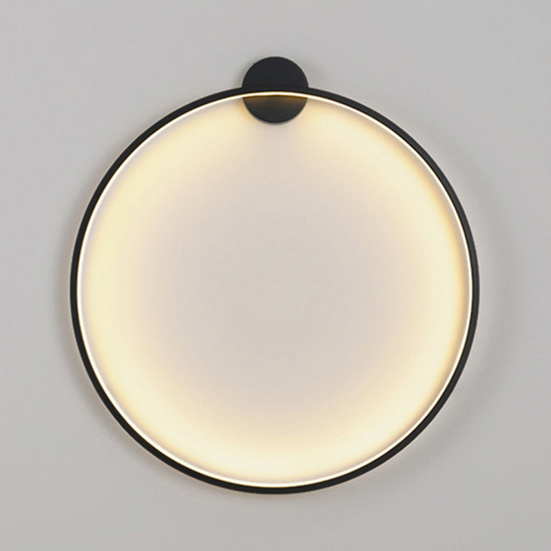 Iluminación de pared círculo en estilo moderno de silicona 1 lámpara de pared LED de luz