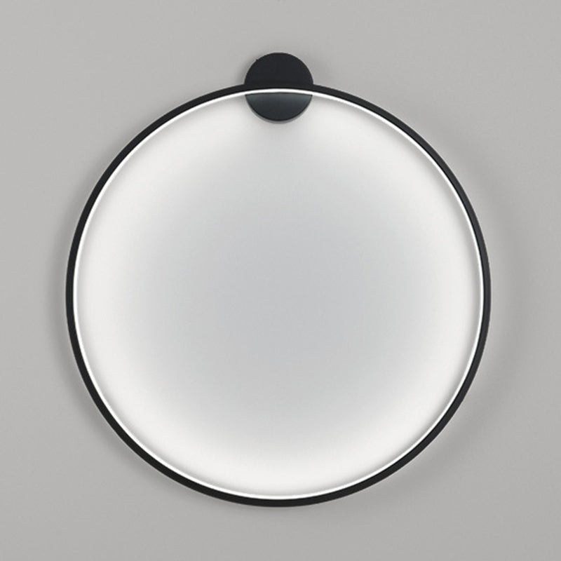 Iluminación de pared círculo en estilo moderno de silicona 1 lámpara de pared LED de luz