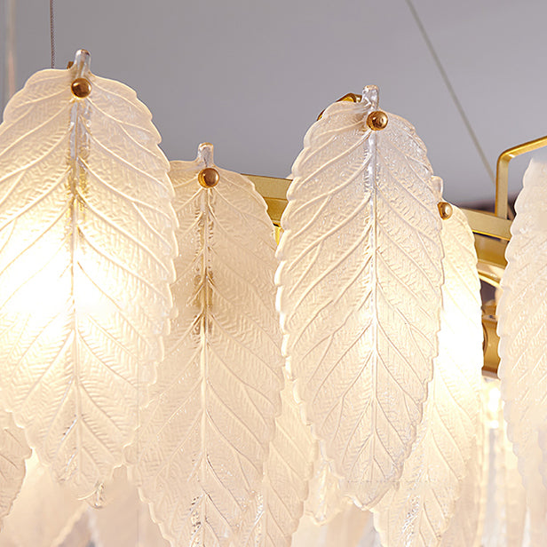 Luxe léger en luxe suspendu en verre clair lustre pendentif lumineuse