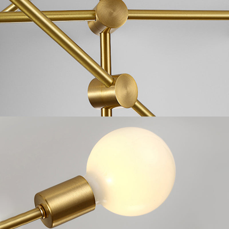 Moderne stijl metalen kroonluchter verlichtingsarmatuur multi -lights sputnik hangende plafondlampen
