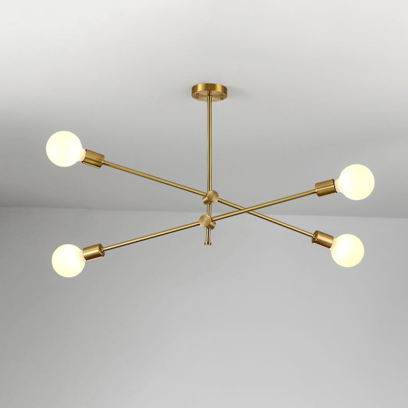 Moderne stijl metalen kroonluchter verlichtingsarmatuur multi -lights sputnik hangende plafondlampen
