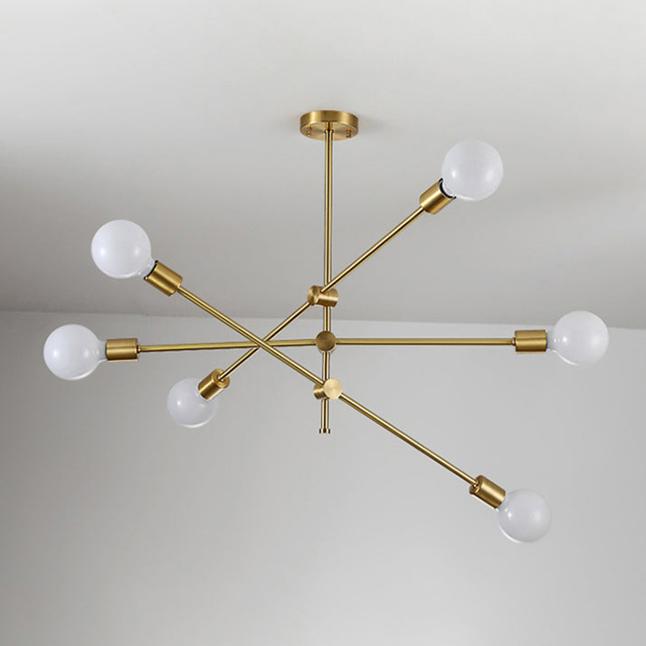 Moderne stijl metalen kroonluchter verlichtingsarmatuur multi -lights sputnik hangende plafondlampen