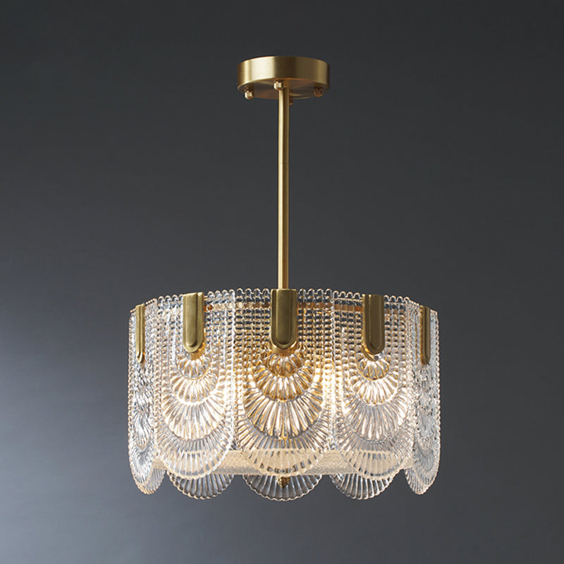 Moderne luxe stijl cirkelvormige hangende kroonluchter glazen kroonluchter verlichtingsarmaturen