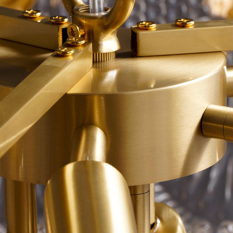 Moderne luxe stijl cirkelvormige hangende kroonluchter glazen kroonluchter verlichtingsarmaturen