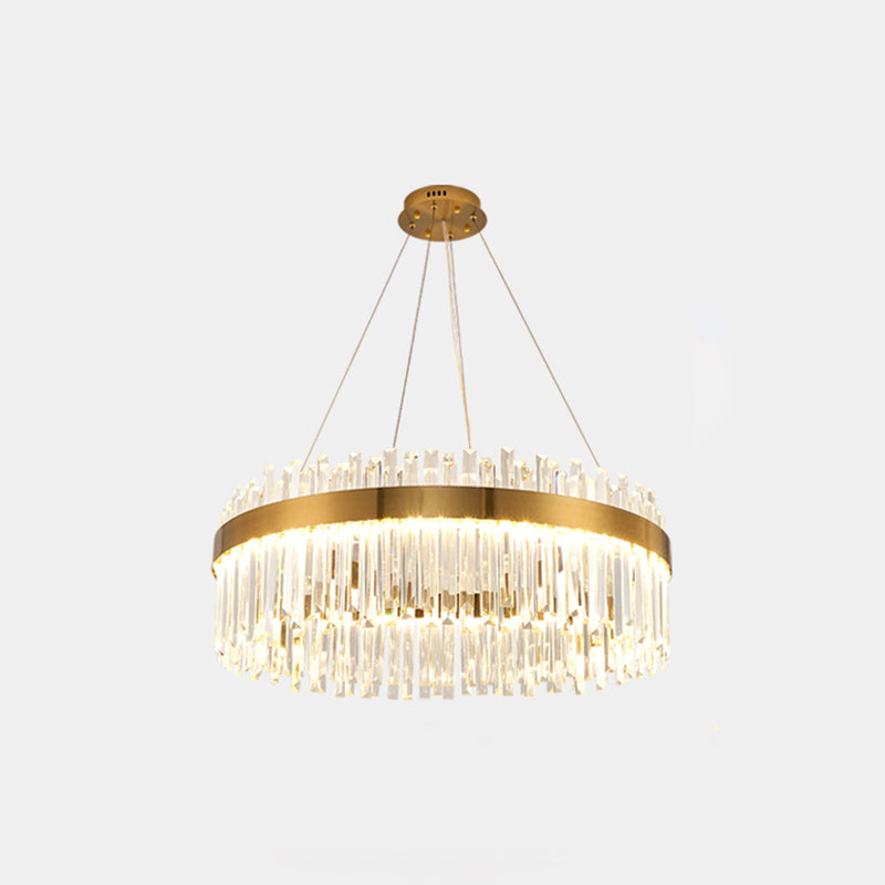 Hedendaagse luxe led hangende lamp metalen kroonluchter voor woonkamer