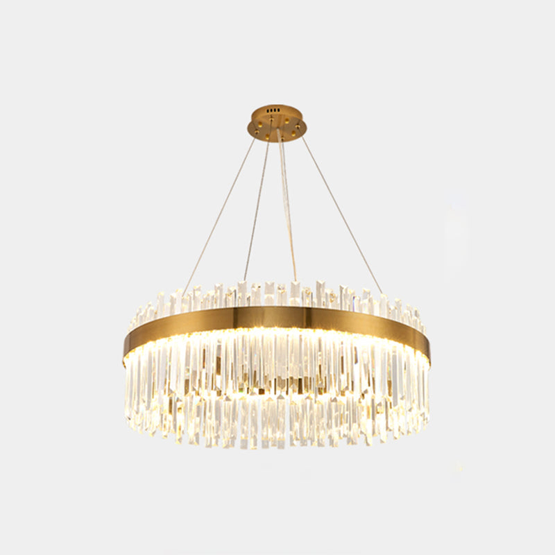 Hedendaagse luxe led hangende lamp metalen kroonluchter voor woonkamer