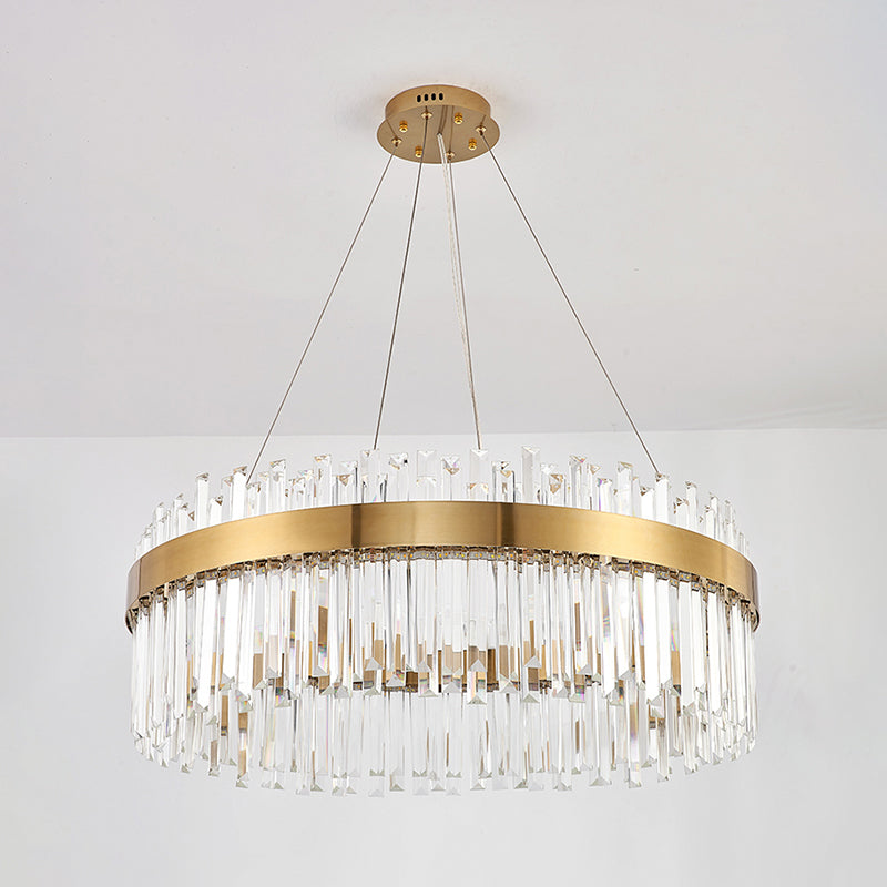 Hedendaagse luxe led hangende lamp metalen kroonluchter voor woonkamer