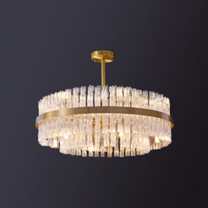 Modern karakteristieke hanglampglas geometrische kroonluchter voor woonkamer