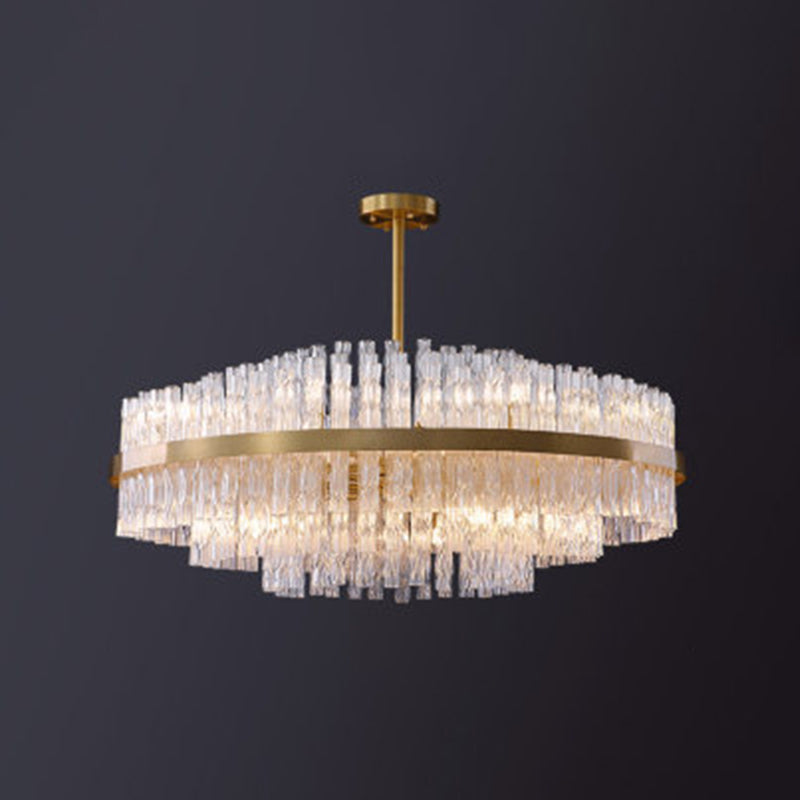 Modern karakteristieke hanglampglas geometrische kroonluchter voor woonkamer