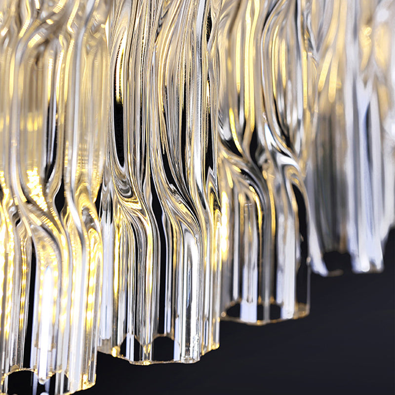 Modern karakteristieke hanglampglas geometrische kroonluchter voor woonkamer