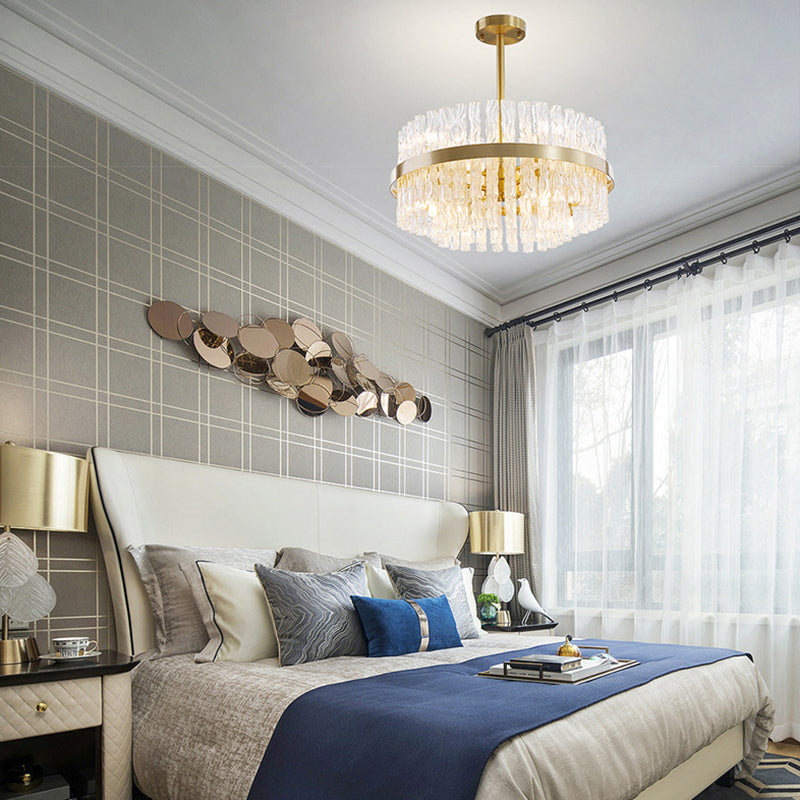 Modern karakteristieke hanglampglas geometrische kroonluchter voor woonkamer