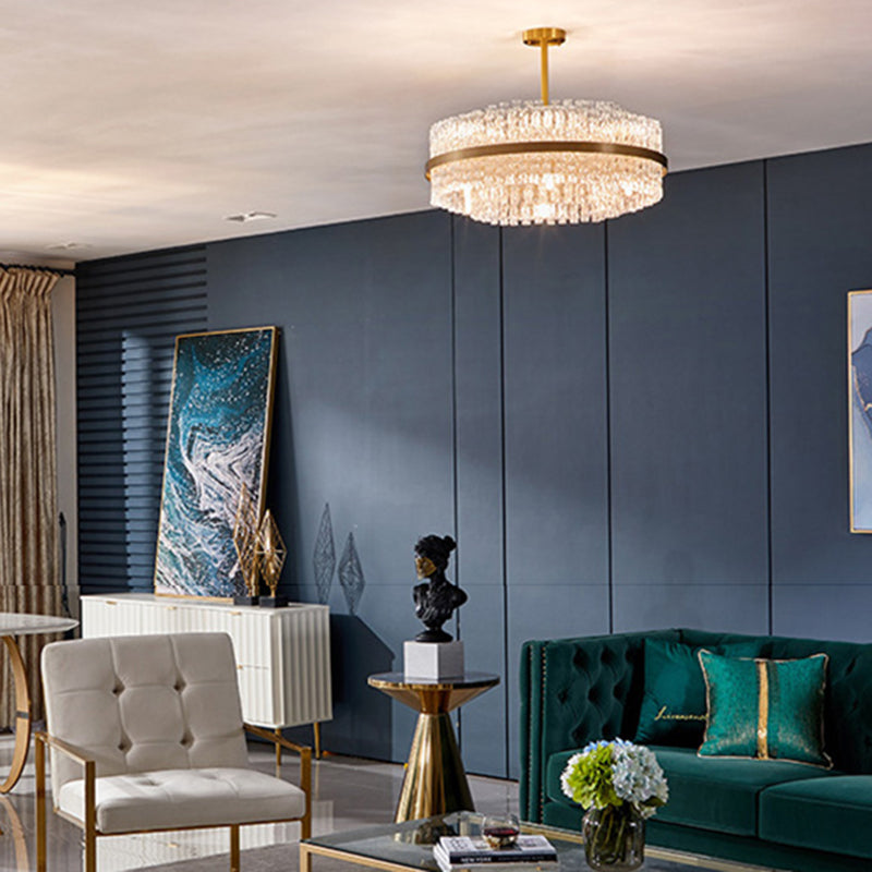 Modern karakteristieke hanglampglas geometrische kroonluchter voor woonkamer
