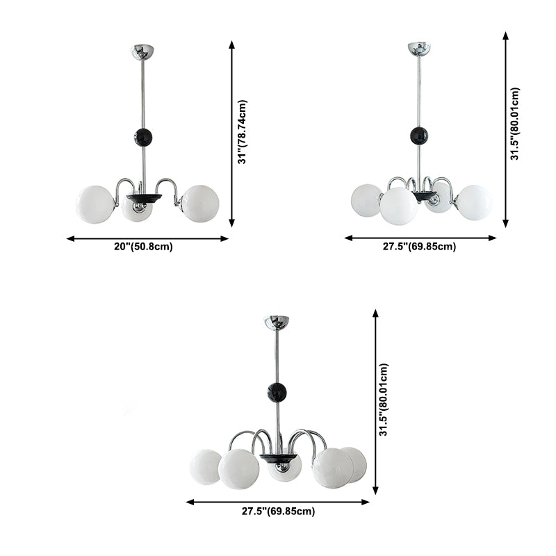 Modern minimalisme hanger lichtglas bol kroonluchter voor eetkamer