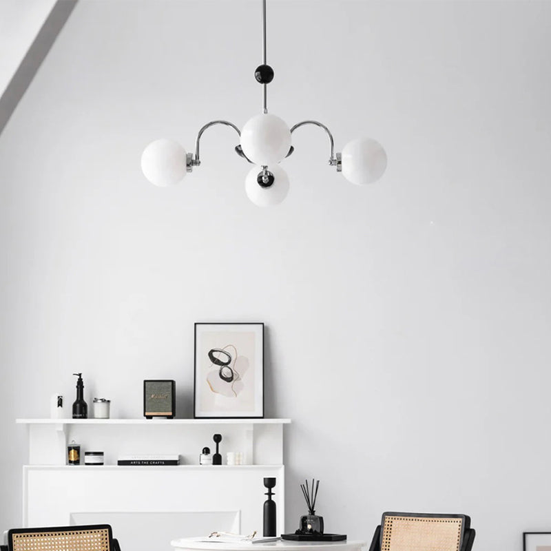 Modern minimalisme hanger lichtglas bol kroonluchter voor eetkamer