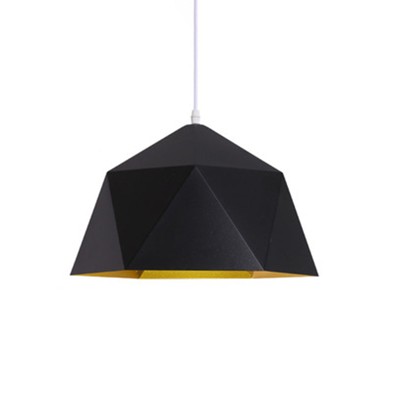 Forma geometrica appesa leggera in stile nordico metallo 1 lampada a sospensione leggera per ristorante