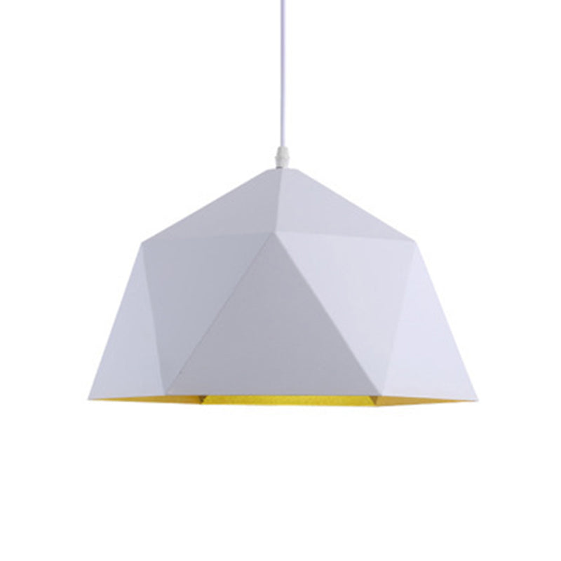 Forma geometrica appesa leggera in stile nordico metallo 1 lampada a sospensione leggera per ristorante