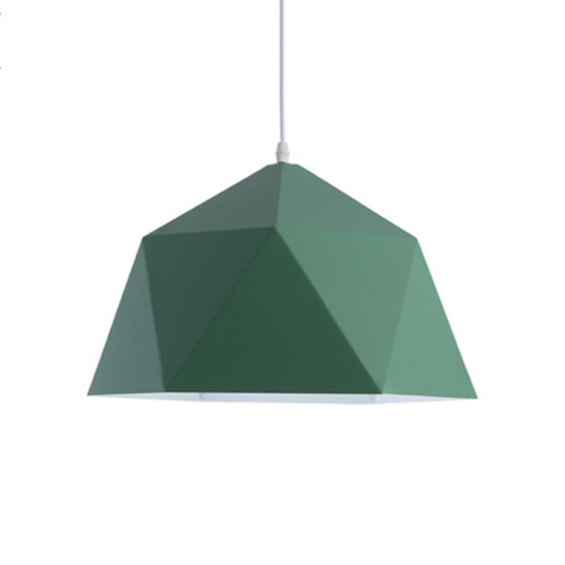 Forma geometrica appesa leggera in stile nordico metallo 1 lampada a sospensione leggera per ristorante