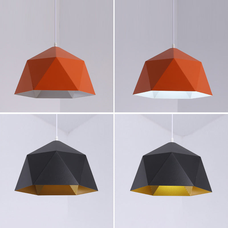 Geometrische Form hängend hängendes hängendes nordisches Metall -Metal -1 -Anhänger -Lampe für das Restaurant