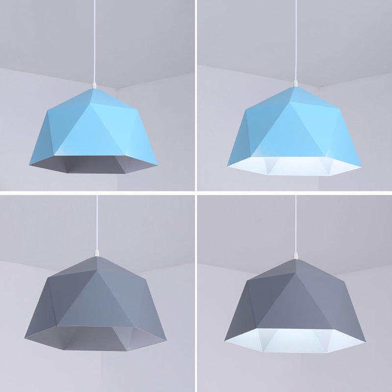 Geometrische Form hängend hängendes hängendes nordisches Metall -Metal -1 -Anhänger -Lampe für das Restaurant