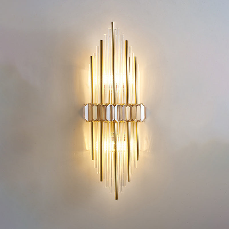 Lámpara de pared de pared de pared de cobre de 2 bombas