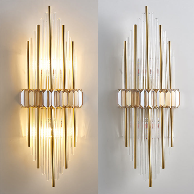 Lámpara de pared de pared de pared de cobre de 2 bombas