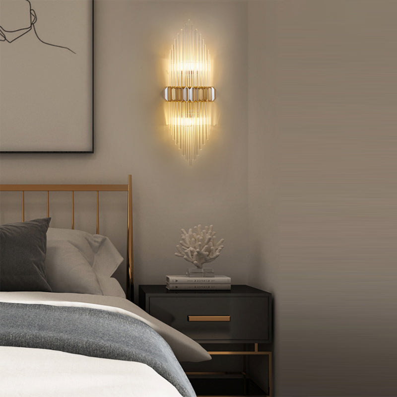 Lámpara de pared de pared de pared de cobre de 2 bombas