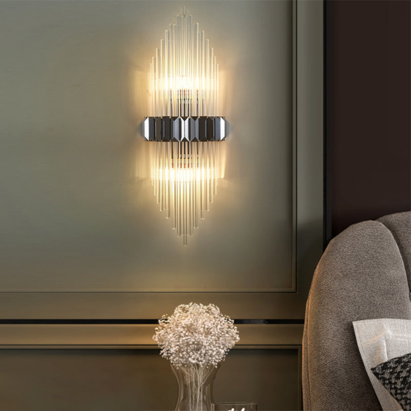 Lámpara de pared de pared de pared de cobre de 2 bombas