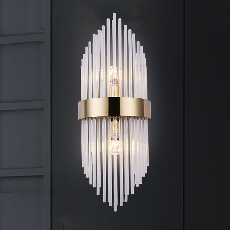 Modern Creative Crystal Sconce Light Bedroom Hall Corridor Wall Lamp