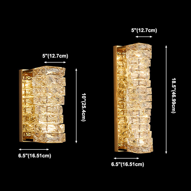 Postmoderne Wandleuchte Beleuchtung Kristallwand montiertes Lichter für Schlafzimmer Wohnzimmer