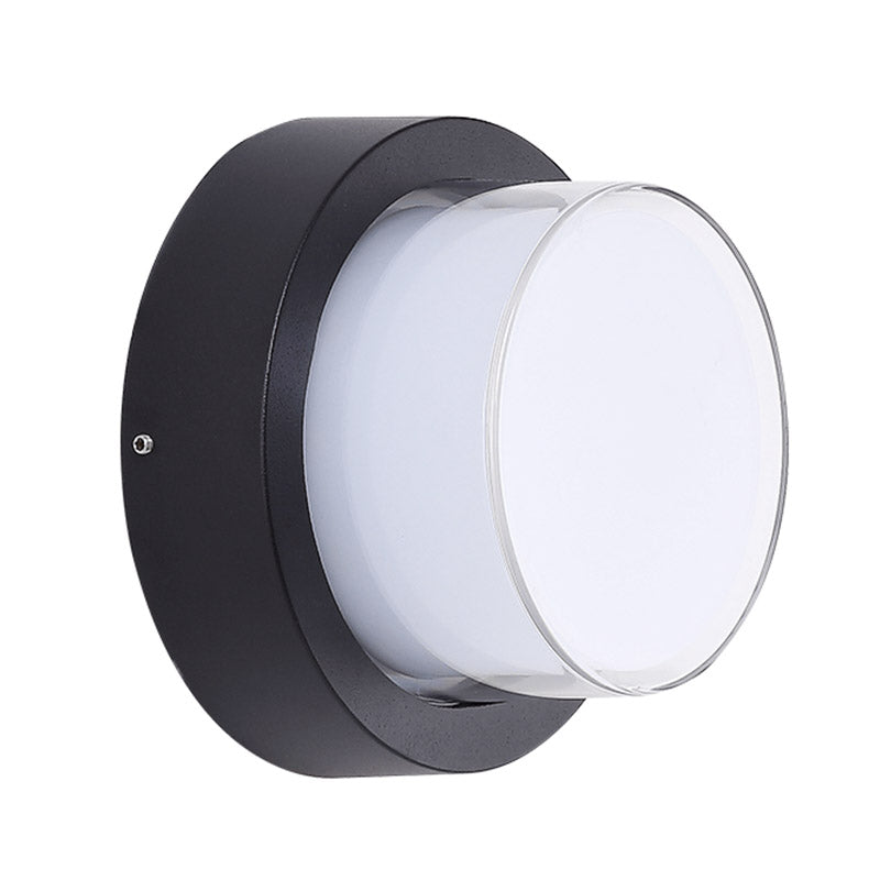 1-Light Flush Mount Light Fixture Traditional LED Close To Ceiling Lamp with White Acrylic Shade