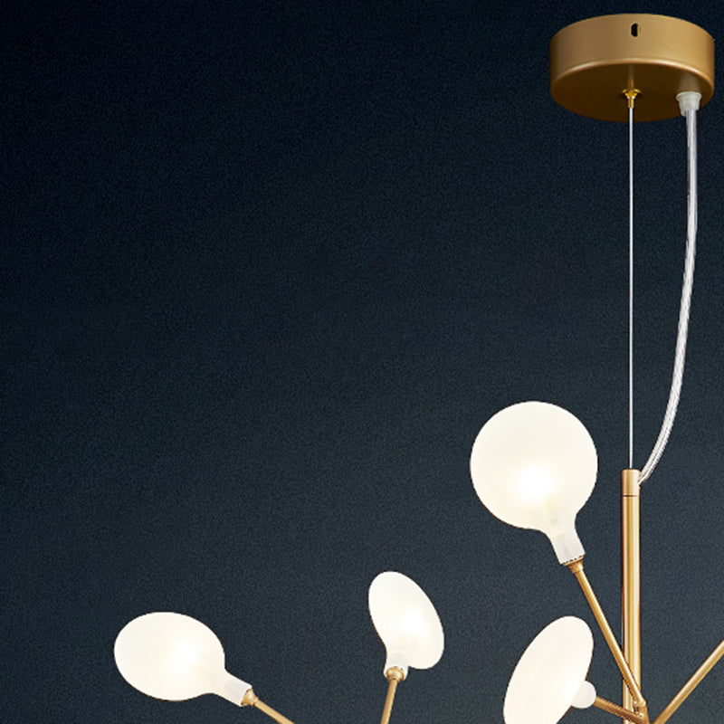 Modern Dining Room Lighting Orbicular Pendant Lighting Fixtures Metal Orb Chandelier