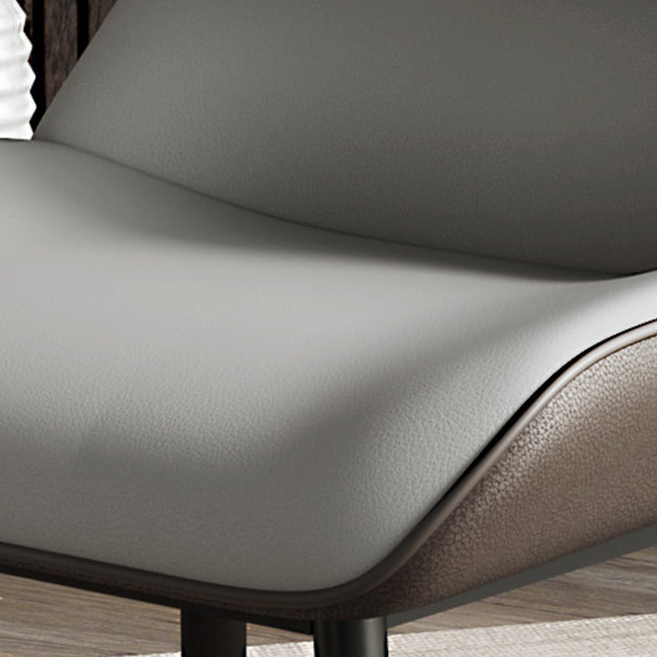 Chaises de salle à manger en cuir de style scandinave, chaises d'appoint à bras à oreilles pour usage domestique