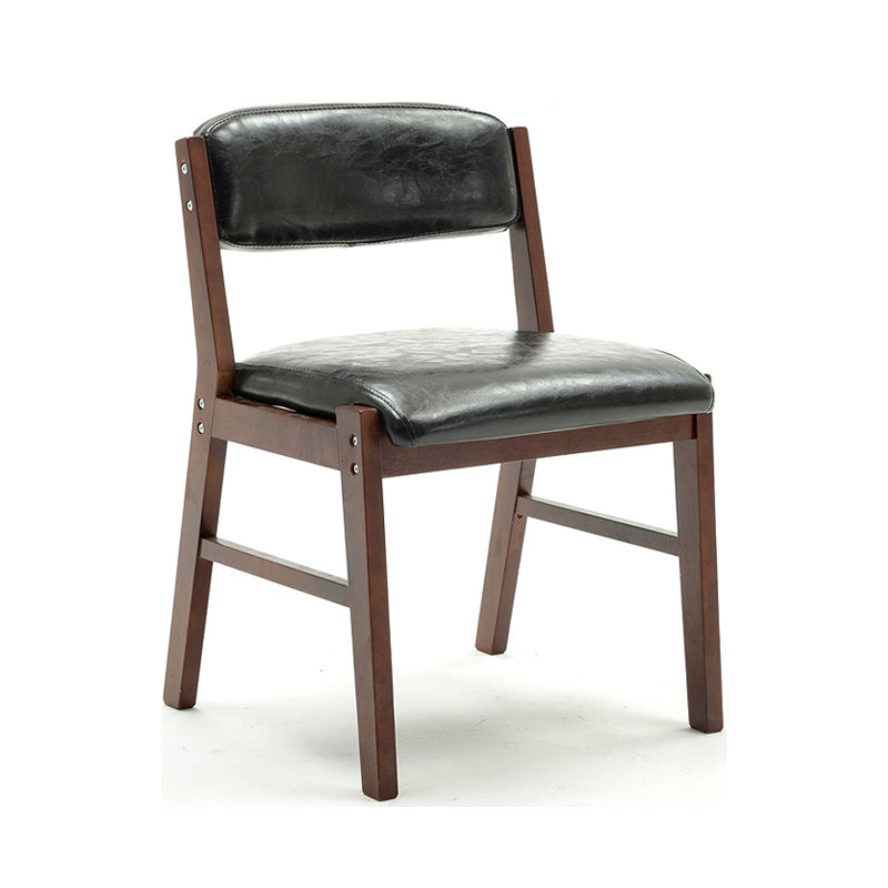 Chaises de salle à manger sans bras de style campagnard, chaises latérales de salle à manger tapissées à dos ouvert