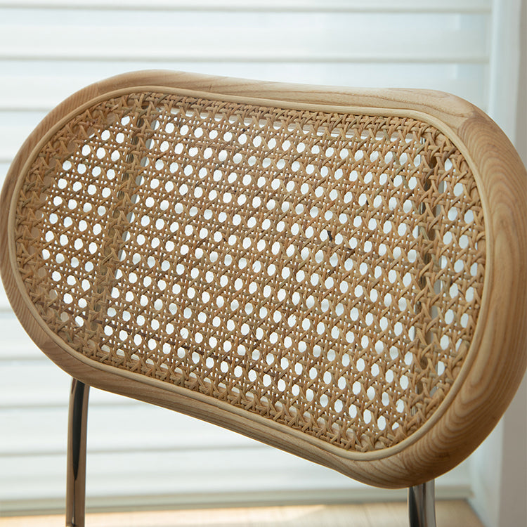 Hedendaagse stijl metalen stoelen Zet open achterkant eetkamer keukenstoel