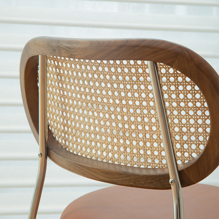 Hedendaagse stijl metalen stoelen Zet open achterkant eetkamer keukenstoel