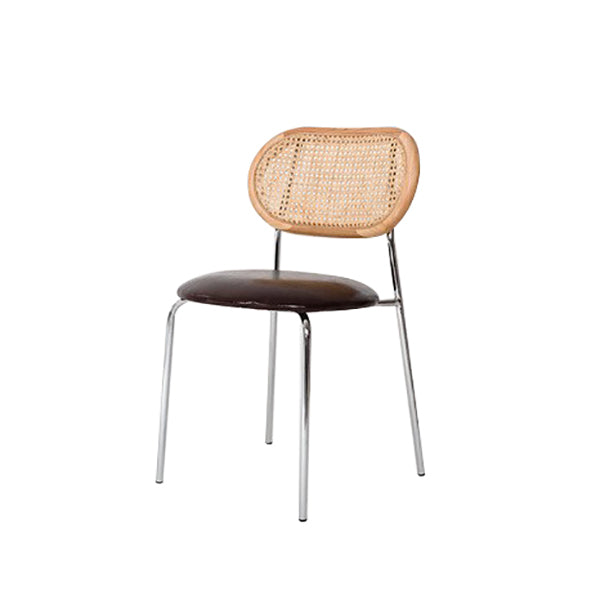 Hedendaagse stijl metalen stoelen Zet open achterkant eetkamer keukenstoel
