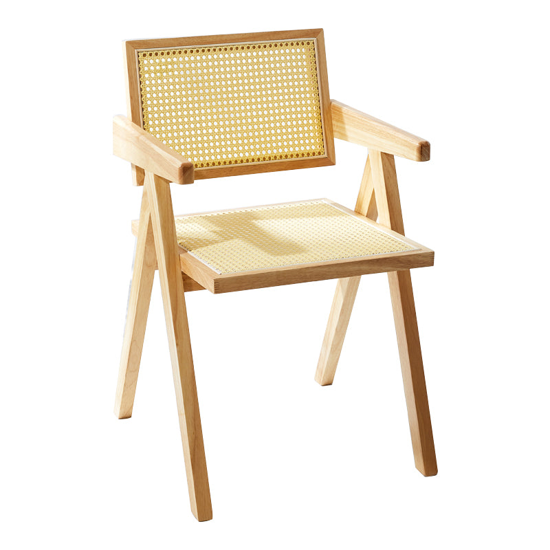 Chaises de salle à manger en bois de style moderne, chaises latérales à dossier ouvert pour la cuisine