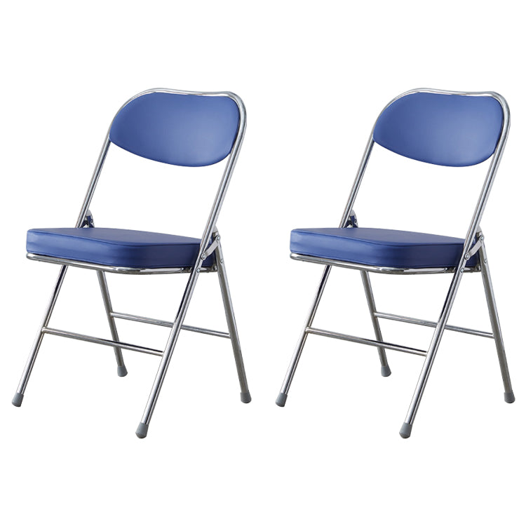 Chaise d'intérieur et d'extérieur moderne, chaises d'appoint de salle à manger à dossier ouvert sans accoudoirs en métal