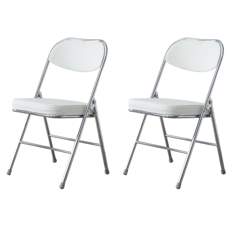 Chaise d'intérieur et d'extérieur moderne, chaises d'appoint de salle à manger à dossier ouvert sans accoudoirs en métal