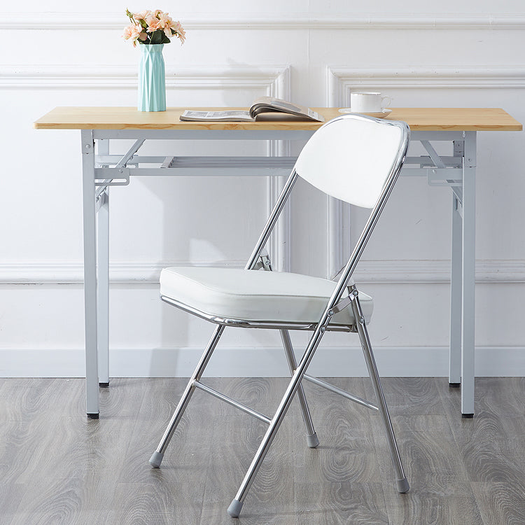 Chaise d'intérieur et d'extérieur moderne, chaises d'appoint de salle à manger à dossier ouvert sans accoudoirs en métal
