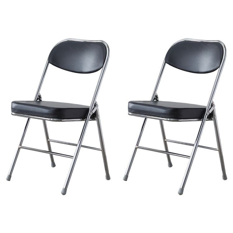 Chaise d'intérieur et d'extérieur moderne, chaises d'appoint de salle à manger à dossier ouvert sans accoudoirs en métal