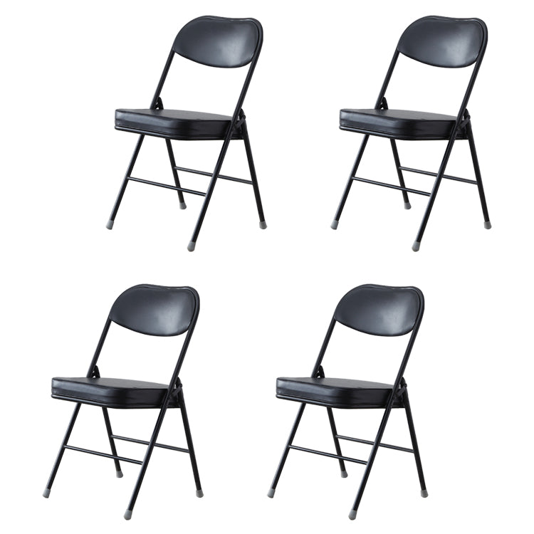 Chaise d'intérieur et d'extérieur moderne, chaises d'appoint de salle à manger à dossier ouvert sans accoudoirs en métal