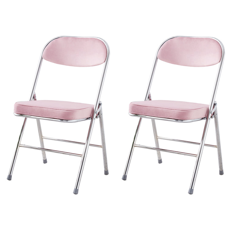 Chaise d'intérieur et d'extérieur moderne, chaises d'appoint de salle à manger à dossier ouvert sans accoudoirs en métal