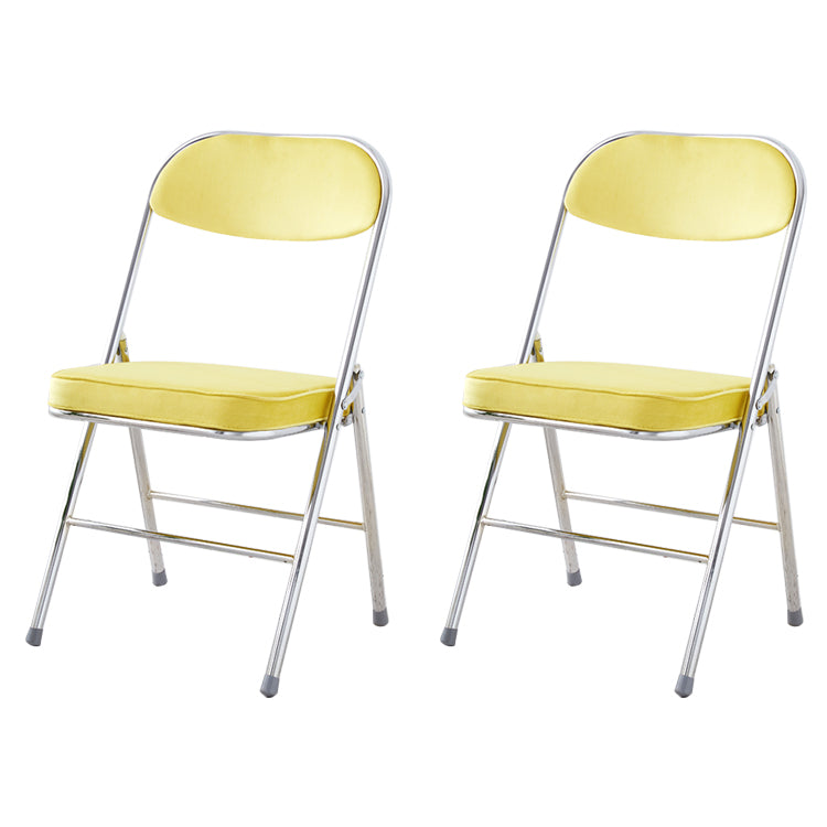Chaise d'intérieur et d'extérieur moderne, chaises d'appoint de salle à manger à dossier ouvert sans accoudoirs en métal