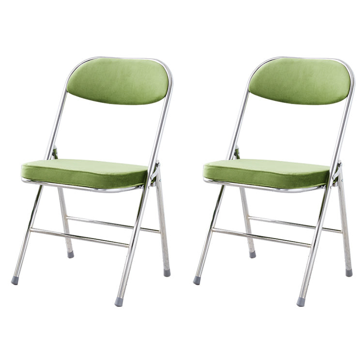 Chaise d'intérieur et d'extérieur moderne, chaises d'appoint de salle à manger à dossier ouvert sans accoudoirs en métal