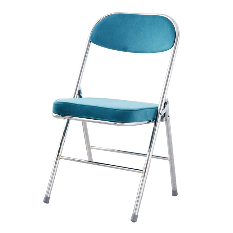 Chaise d'intérieur et d'extérieur moderne, chaises d'appoint de salle à manger à dossier ouvert sans accoudoirs en métal