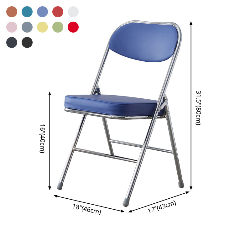 Chaise d'intérieur et d'extérieur moderne, chaises d'appoint de salle à manger à dossier ouvert sans accoudoirs en métal