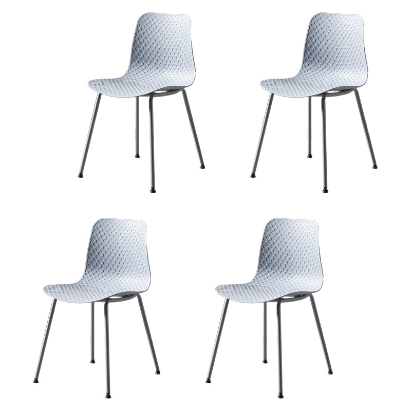 La salle à manger contemporaine en métal préside la chaise sans bras de salle à manger en plastique pour l'usage de restaurant