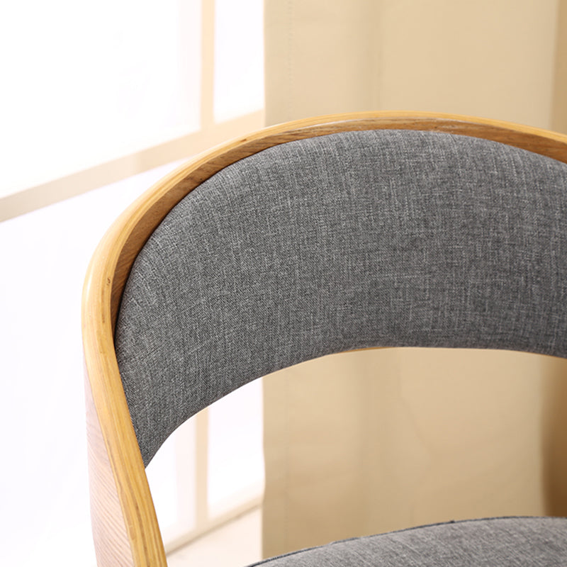 Sillas de comedor de madera de estilo moderno, respaldo abierto, silla lateral para cocina